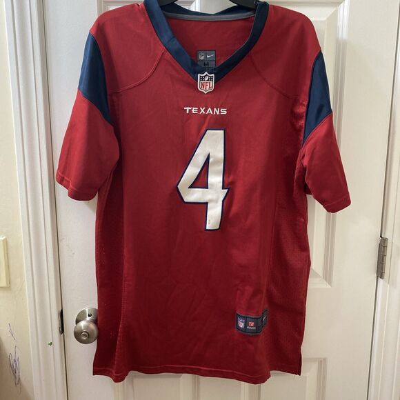 Nike On Field Houston Texans Deshaun Watson #4 NFL Jersey Size Medium - Picture 1 of 8